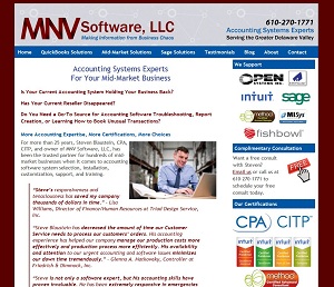 MNV Software LLC, Accounting Website