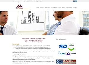 Miller & Associates CPAs LLC Website Screenshot