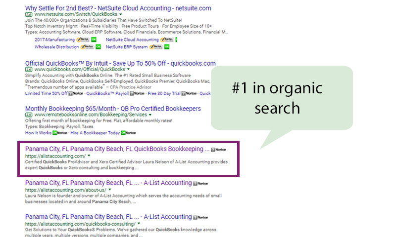 Organic Search Positions Google