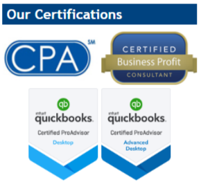 Accounting Certifications on website