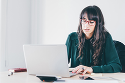 Bookkeeper on Laptop