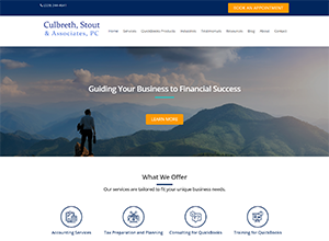 Culbreth Stout & Associates, PC Website Screenshot