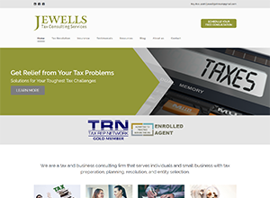 Jewells Tax Consulting Website Screenshot