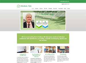Frugal Tax & Accounting Website Screenshot