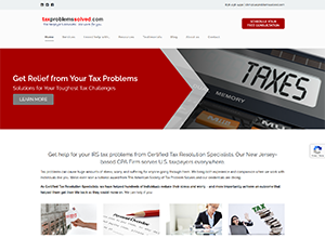 TaxProblemsSolved.com Website Screenshot