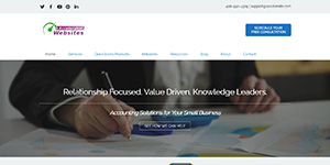 Screenshot CPA firm website templates Thought Leader theme