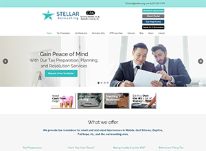 Stellar Accounting Solutions LLC Website Screenshot