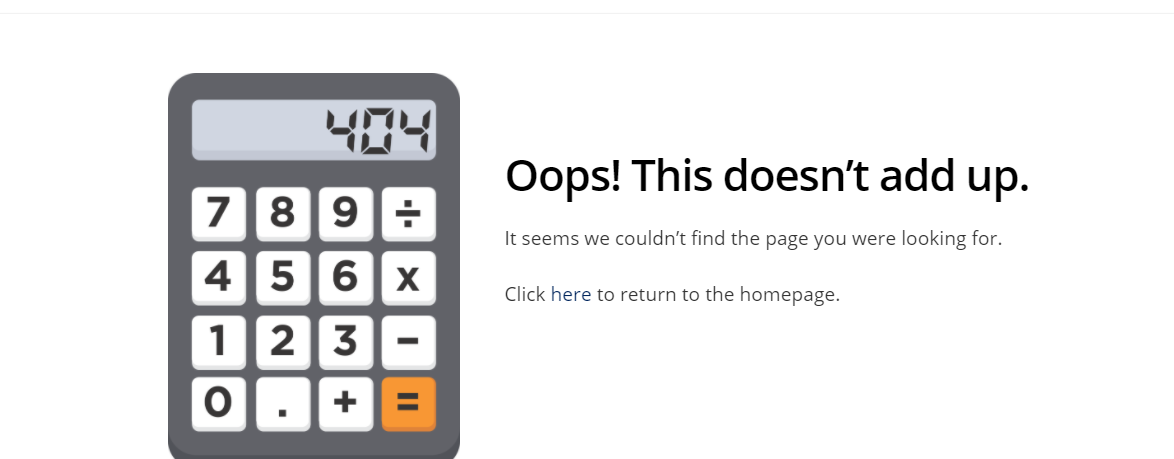 404 calculator error