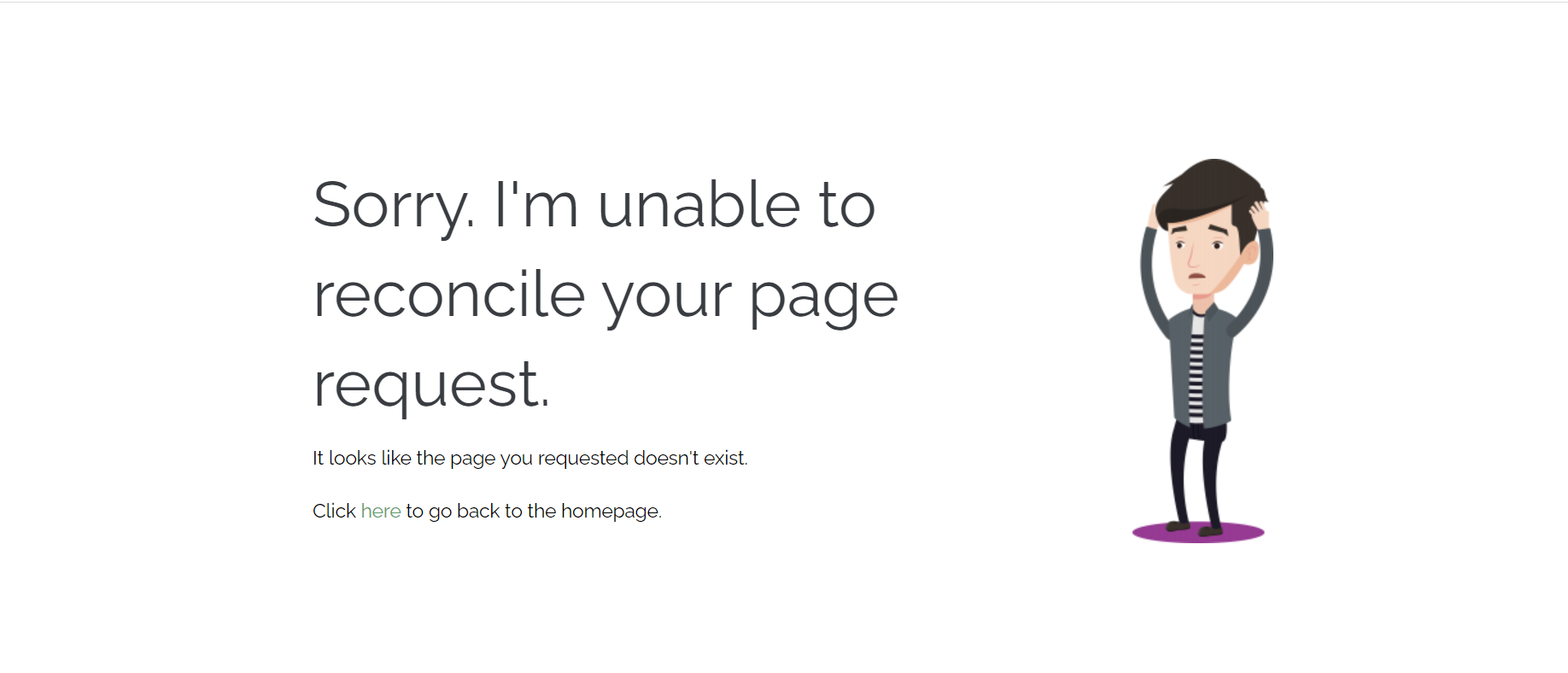 unable to reconcile page request graphic