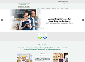 Gouveia Accounting Services Website Screenshot 